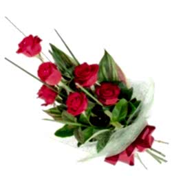 send ​6 red roses bouquet to dhaka