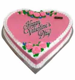 Send 3.3 Pound Heart Shape Cake with Rose Design to Dhaka in Bangladesh