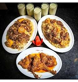 send sultans dine- 5 person kachchi biryani with chicken roast and borhani to dhaka