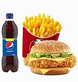 send kfc zinger burger combo to dhaka