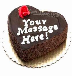 send 4.4 pounds chocolate heart cake by coopers to dhaka