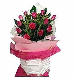 send 12 pink rose to philippines